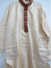Bollywood Costume Tunic Cream - Mens Bollywood Costumes Arabian Costumes